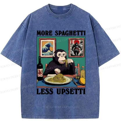 Tokyo-Tiger More Spaghetti Less Upset Bigfoot Washed T-Shirt