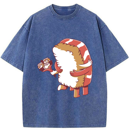 Tokyo-Tiger Sushi Of Love Washed T-Shirt
