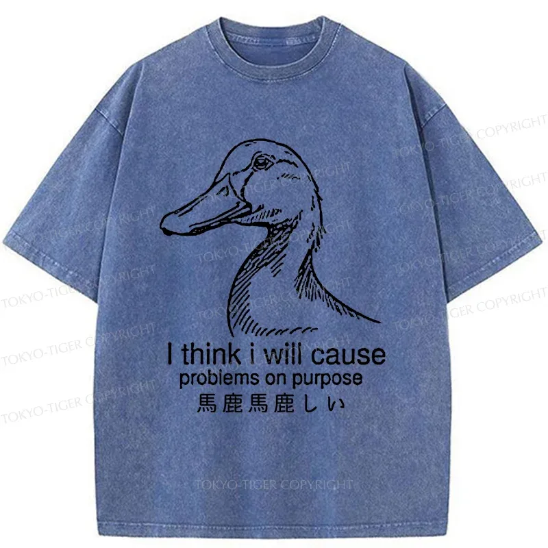 Tokyo-Tiger Silly Goose Washed T-Shirt