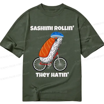 Tokyo-Tiger Sashimi Rollin' They Hatin' Classic T-Shirt