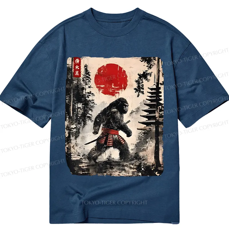 Tokyo-Tiger Japanese Samurai Bigfoot Classic T-Shirt