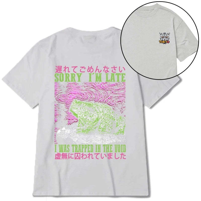 Tokyo-Tiger A Frog In Distress Japanese Front Back Classic T-Shirt-tokyo-tiger