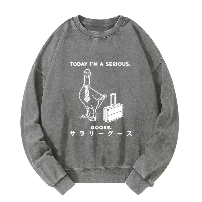 Tokyo-Tiger Hard Working Goose Washed Sweatshirt
