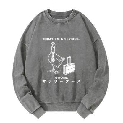 Tokyo-Tiger Hard Working Goose Washed Sweatshirt