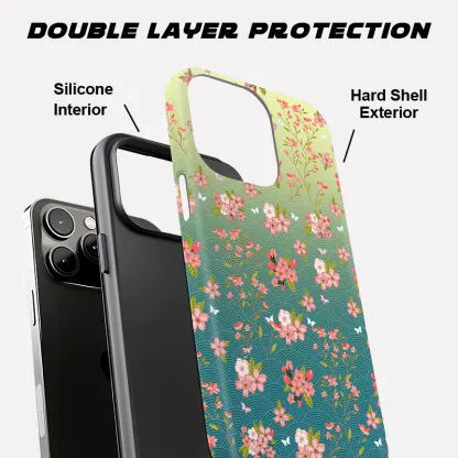 Tokyo-Tiger Sakura Blossom Waves Phone Case