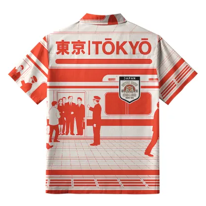 Tokyo-Tiger Tokyo Subway Chronicles Aloha Hawaiian Shirt