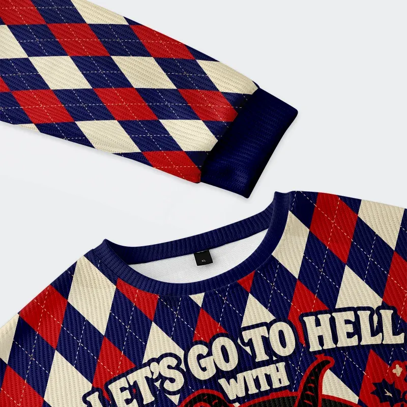 Tokyo-Tiger Krampus Grabs Children Christmas Ugly Sweatshirt