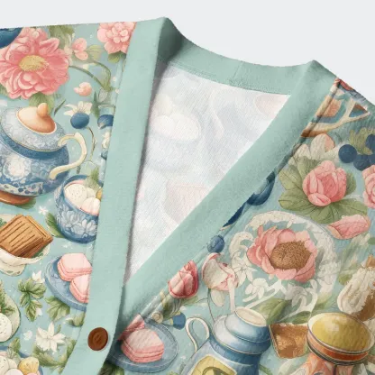 Tokyo-Tiger Afternoon Tea Time Ugly Cardigan Sweater