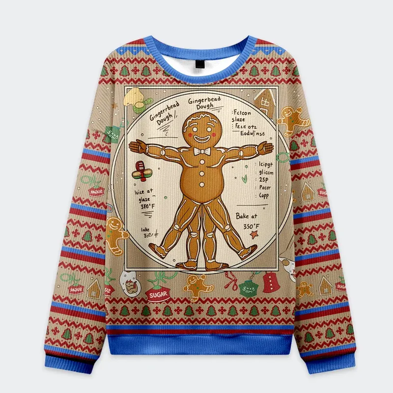 Tokyo-Tiger The Gingerbread Man Christmas Ugly Sweatshirt