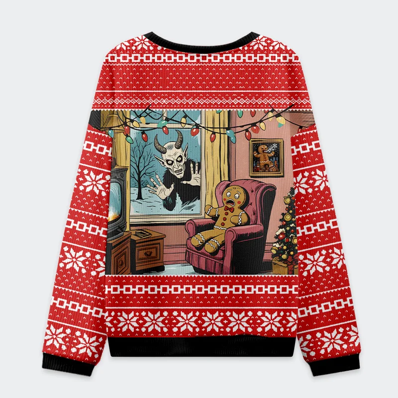 Tokyo-Tiger Krampus Is Coming Christmas Ugly Sweatshirt