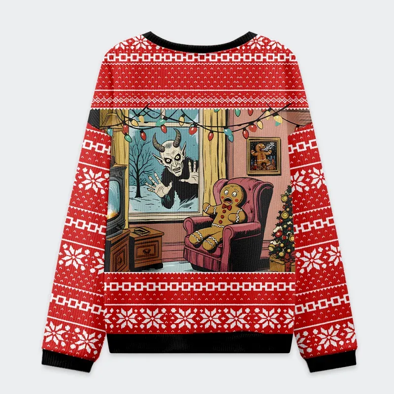 Tokyo-Tiger Krampus Is Coming Christmas Ugly Sweatshirt