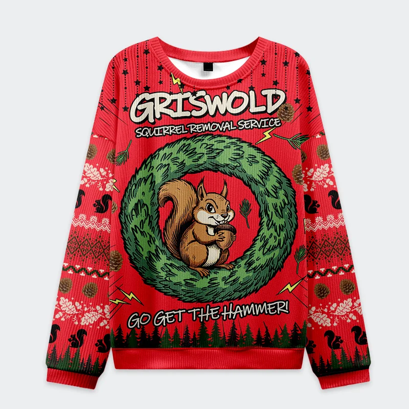 Tokyo-Tiger Squirrel Removal Service Christmas Ugly Sweatshirt