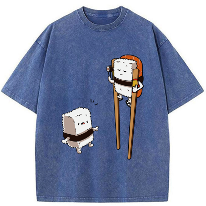 Tokyo-Tiger Sushi On Stilts Washed T-Shirt