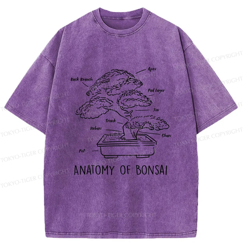 Tokyo-Tiger Anatomy Of A Bonsai Washed T-Shirt