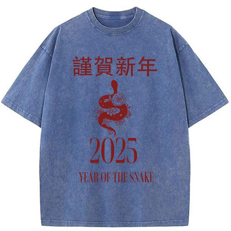 Tokyo-Tiger Celebrate The Year Of The Snake Washed T-Shirt