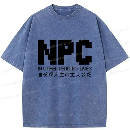 Tokyo-Tiger You Are The Protagonist Washed T-Shirt