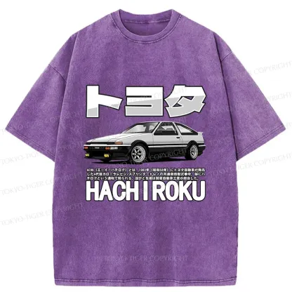 Tokyo-Tiger Japanese Classic Car Washed T-Shirt