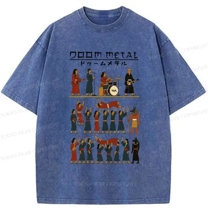 Tokyo-Tiger Doom Metal Washed T-Shirt