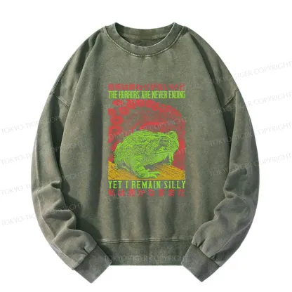 Tokyo-Tiger The Horrors Are Never Ending Japan Washed Sweatshirt