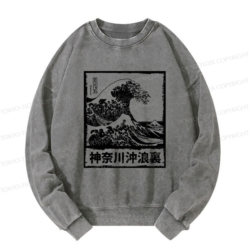 Tokyo-Tiger Legendary Wave Washed Sweatshirt