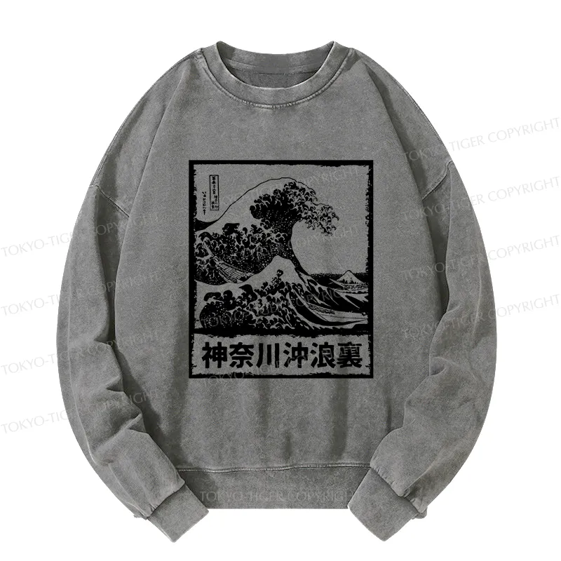 Tokyo-Tiger Legendary Wave Washed Sweatshirt