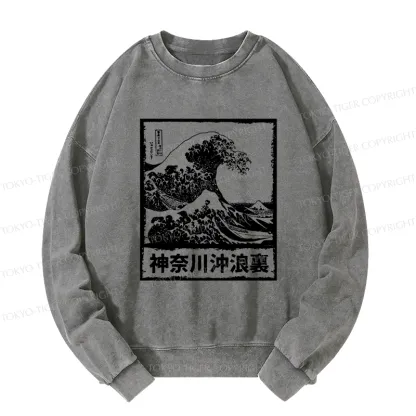 Tokyo-Tiger Legendary Wave Washed Sweatshirt