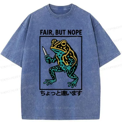 Tokyo-Tiger Rebellious Frog Washed T-Shirt