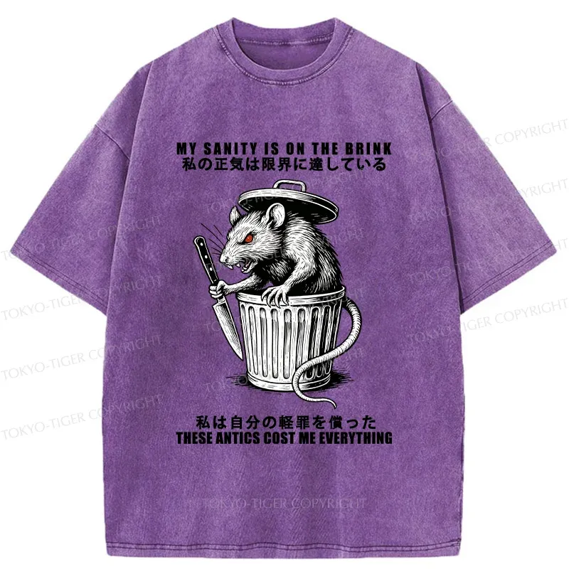 Tokyo-Tiger Revenge Of The Mouse Washed T-Shirt