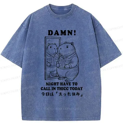 Tokyo-Tiger Fatty's Day Off Washed T-Shirt
