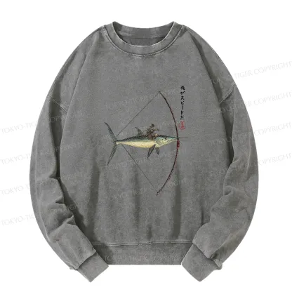 Tokyo-Tiger I Am Speed Washed Sweatshirt