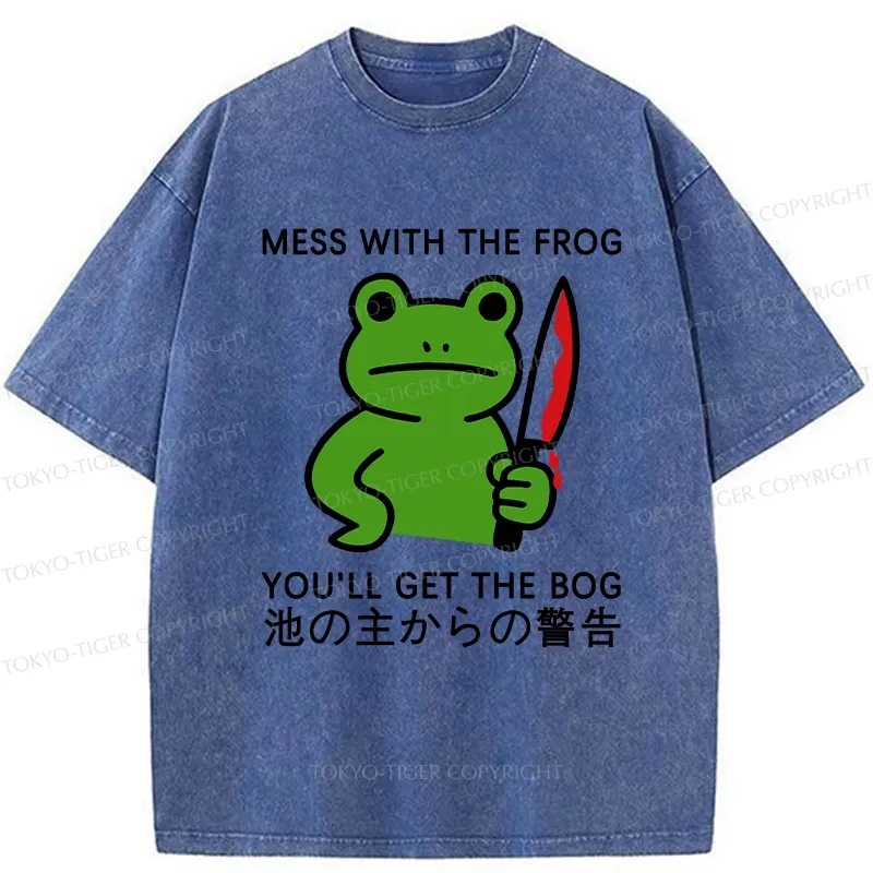 Tokyo-Tiger Don't Mess With The Frog Washed T-Shirt