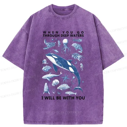 Tokyo-Tiger Deep Sea Creatures Washed T-Shirt
