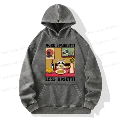Tokyo-Tiger More Spaghetti Less Upsetti Japanese Washed Hoodie