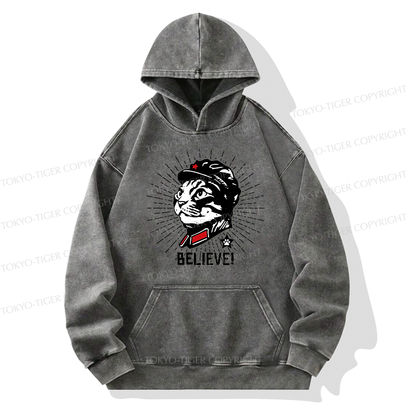 Tokyo-Tiger Trust Cat Chairman Washed Hoodie