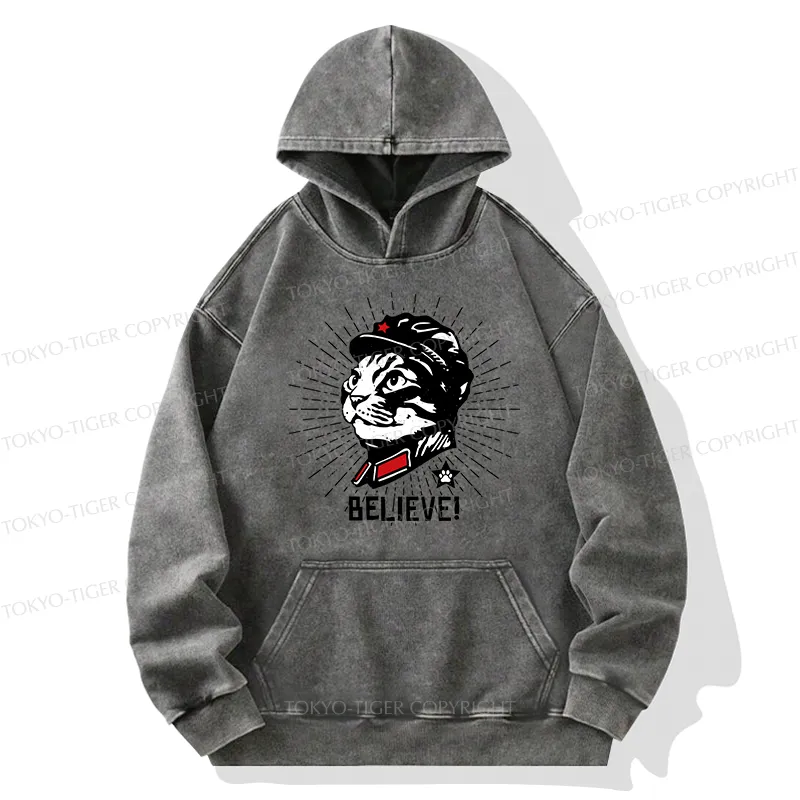 Tokyo-Tiger Trust Cat Chairman Washed Hoodie
