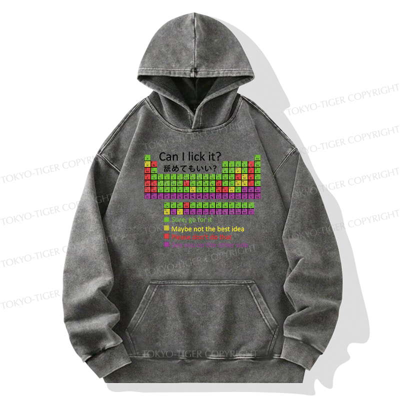 Tokyo-Tiger Can I Lick It Washed Hoodie