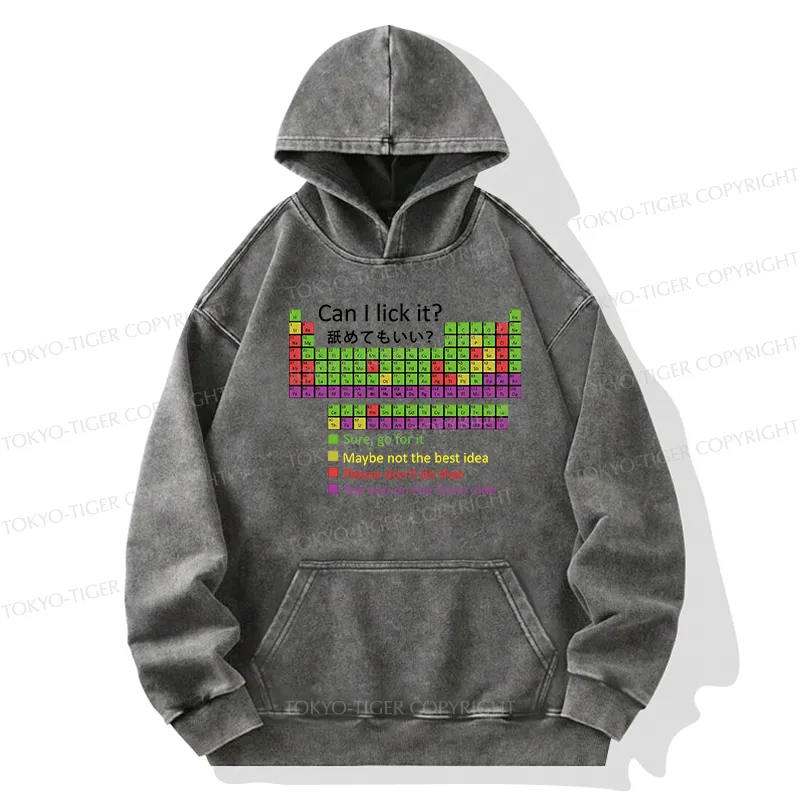 Tokyo-Tiger Can I Lick It Washed Hoodie