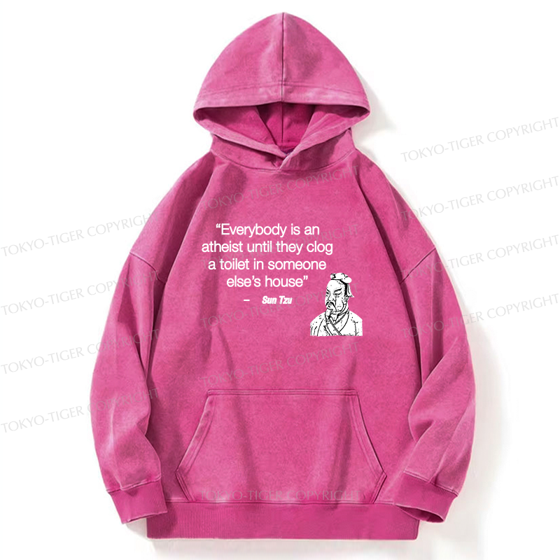 Tokyo-Tiger Funny Sun Tzu Saying Washed Hoodie