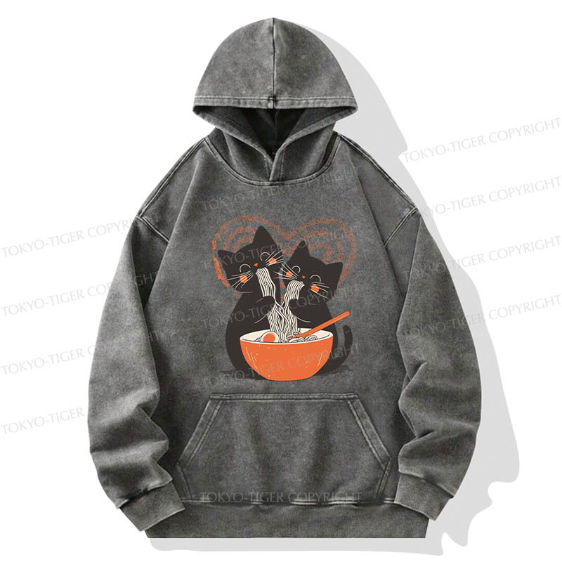 Tokyo-Tiger Let's Eat Ramen Together Washed Hoodie