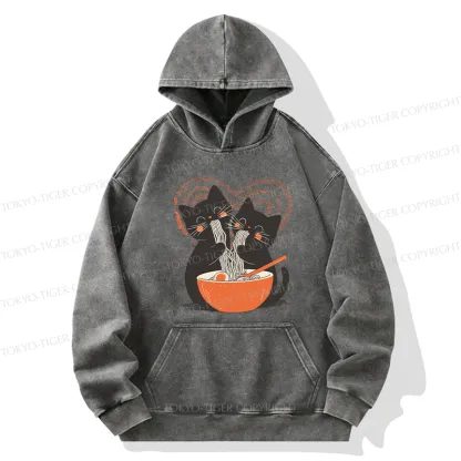 Tokyo-Tiger Let's Eat Ramen Together Washed Hoodie