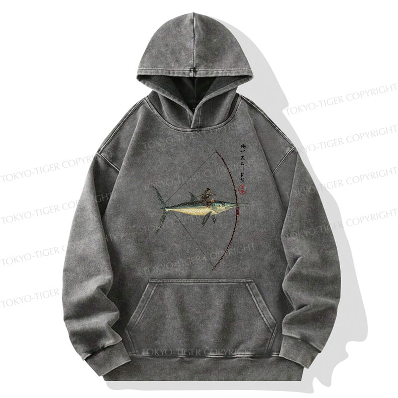 Tokyo-Tiger I Am Speed Washed Hoodie
