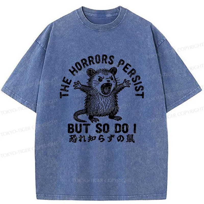 Tokyo-Tiger Fearless Opossum Washed T-Shirt