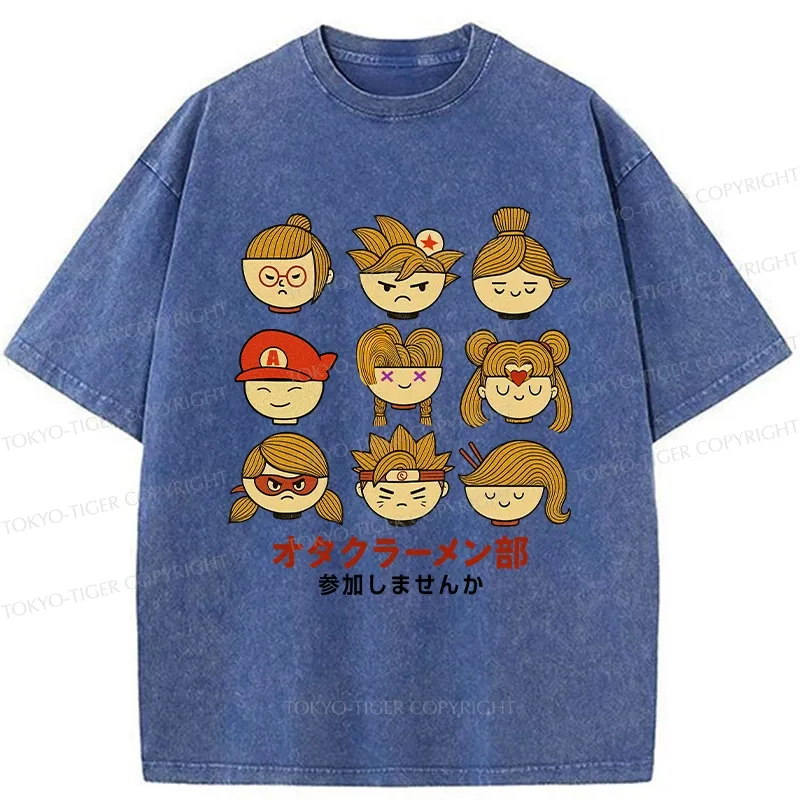 Tokyo-Tiger Otaku Ramen Club Washed T-Shirt