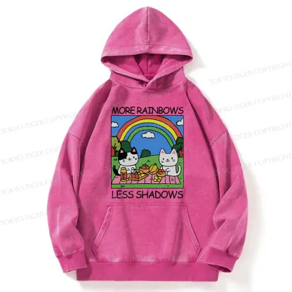 Tokyo-Tiger More Rainbows Less Shadows Washed Hoodie
