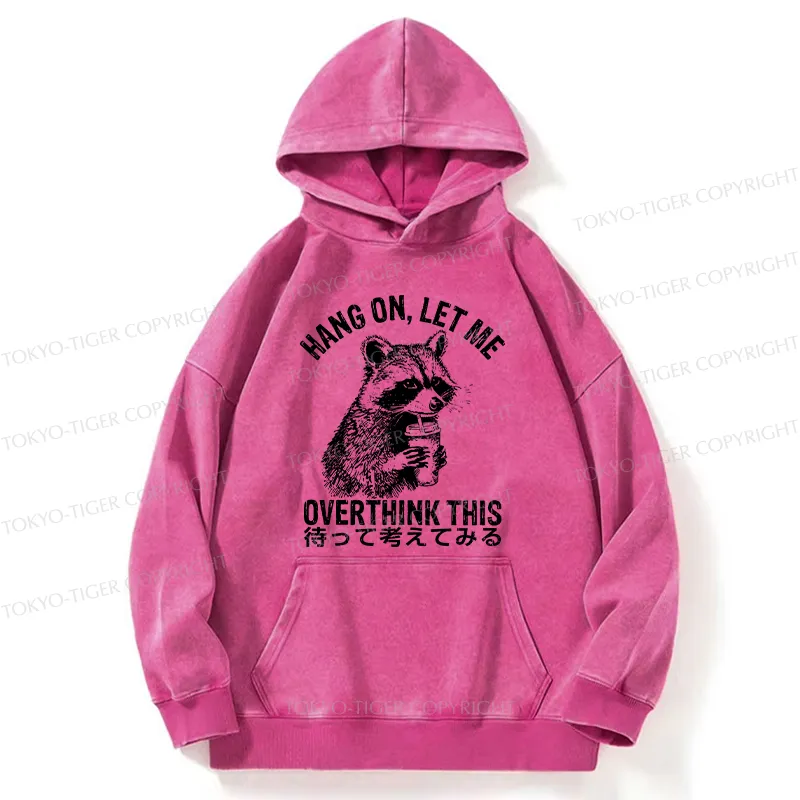Tokyo-Tiger Overthink Raccoon Washed Hoodie