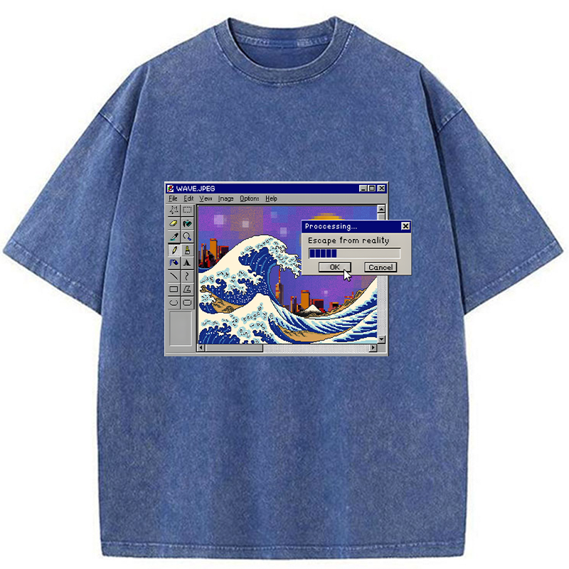 Tokyo-Tiger Escape From Reality Washed T-Shirt