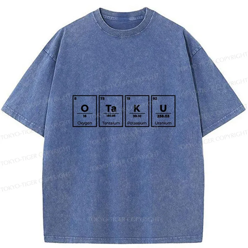 Tokyo-Tiger OTAKU Element Table Washed T-Shirt
