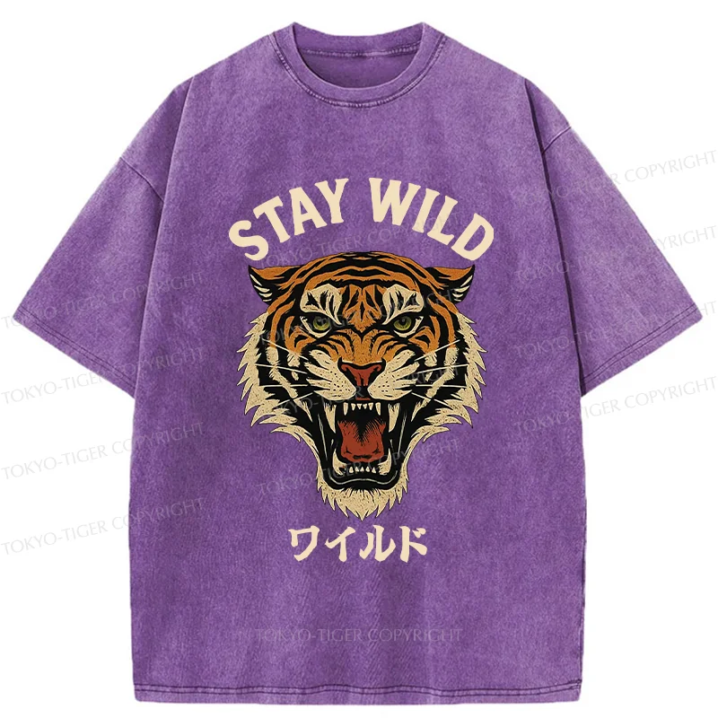 Tokyo-Tiger Wild Tiger Washed T-Shirt