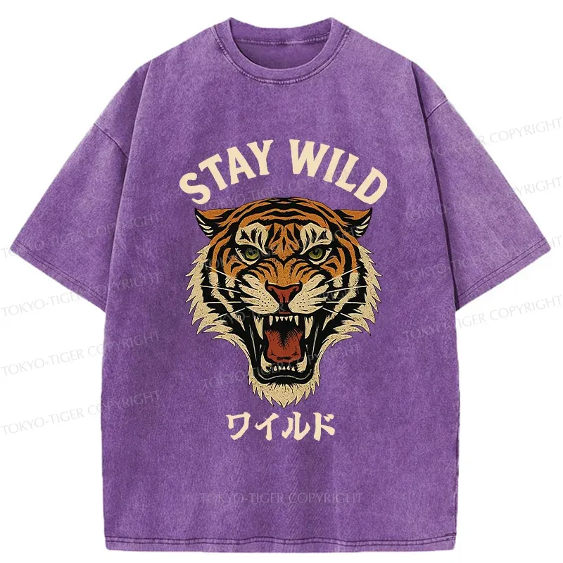 Tokyo-Tiger Wild Tiger Washed T-Shirt