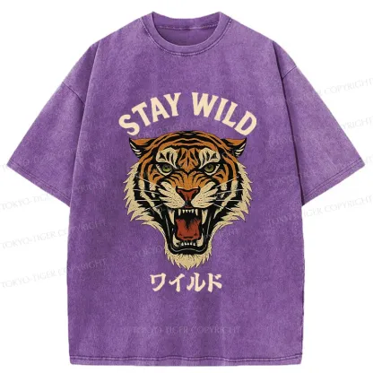 Tokyo-Tiger Wild Tiger Washed T-Shirt